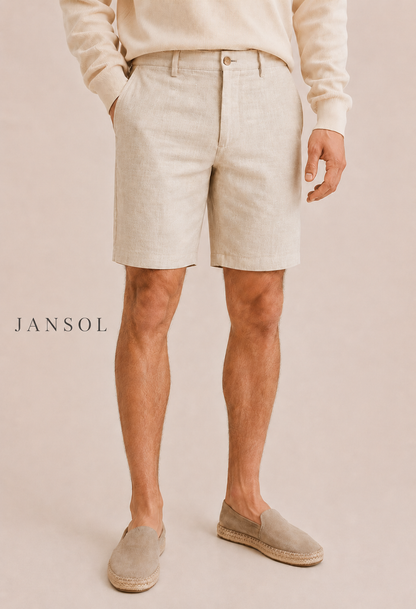 Bermuda en Lino-crema |JANSOL