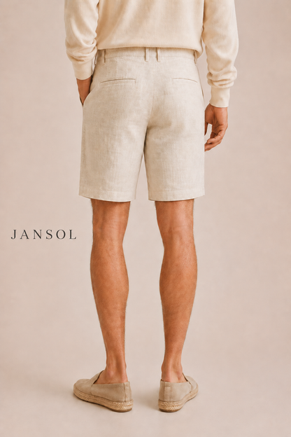 Bermuda en Lino-crema |JANSOL